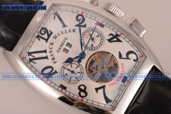 Replica Franck Muller Casablanca Tourbillon Watch Steel Case 907.ND.0000.RX